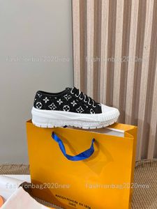 Designer Luxe Luis Klassieke Vitons Sneaker Denim Casual Lage Platform Schoenen Heren Dames Outdoor Run Zapatos Basketbalschoen Zwart