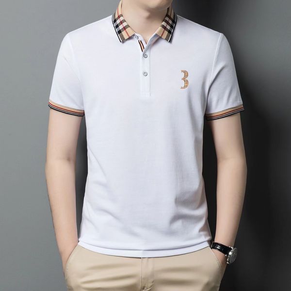 Designer Luxury Men's Polo Shirt Mode Casual Slim Fit Polo à manches courtes 100% coton de haute qualité brodé T-shirt pour hommes Vêtements Taille asiatique M-4XL