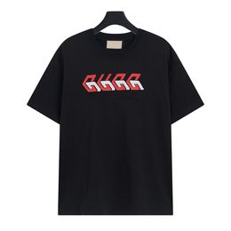 T-shirt de luxe pour hommes T-shirt d'été décontracté à manches courtes T-shirt T-shirt de haute qualité Tops pour hommes Femmes Lettres 3D T-shirts monogrammés Chemises Taille asiatique M-3XL A