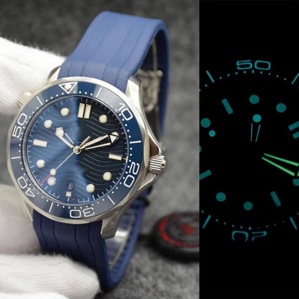 Designer de luxo relógio masculino mostrador redondo 42mm anel cerâmico preto aço inoxidável 904L safira relógio mecânico automático à prova d'água Montre de Luxe