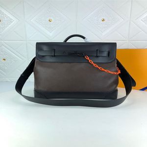 Designer luxe mannen schoudertassen mode casual zakelijk bestand lederen crossbody tas handtassen eenvoudige cross-body munt portemonnee ketting b269a