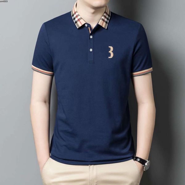 Designer Luxury Mens Polo Fashion Casual Slim Slim à manches courtes Coton Coton de haute qualité Broderie T-shirt Vêtements asiatiques