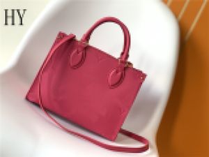 Designer de luxe Onthego PM 2Way sac à main Empreinte rose M45660 sac à bandoulière bandoulière 7A meilleure qualité