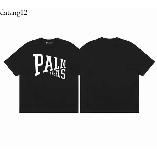 Designer Luxury Palms Angle Shirt Palms Angle Brand Coconut Tree Tree Couple à manches courtes Palme T-shirt Modèle à jet d'encre