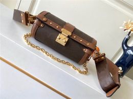 Designer Luxury Papillon Trunk Brown Chain Crossbody Bodage Sac M57835 7A Meilleure qualité