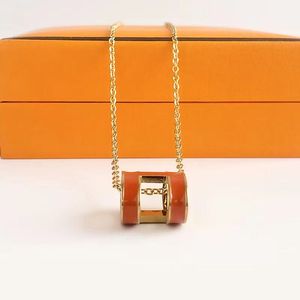 Designer luxe hanger kettingen dames 18K gouden brief ketting Luxe designer ketting voor dames