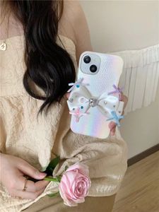 Designer Luxury Phone Case Élégant Little Fragrance Bow Standard étui iPhone 15 14 13 12 11 Pro max 14plus 7 8 plus X XR XS xsmax étui