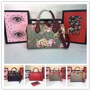 Designer Luxury Plus 409529 Signature Bicolor Blooms Red 2WAY bag Sac à bandoulière Taille 28x17x15cm