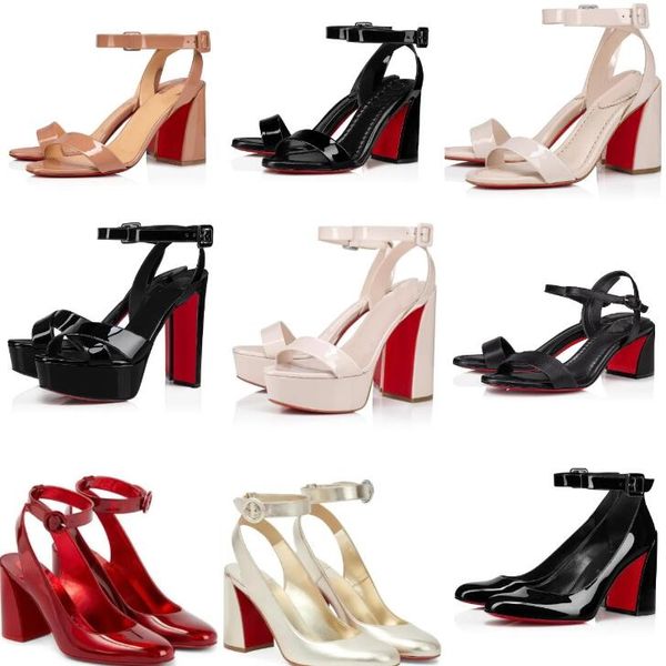 Designer Luxury Pump High Heel Woman Sandals Pop Chaussures Joli Queen Strass Strap de mariage Robe Party Robe Party Party With Original Box Dust Sac