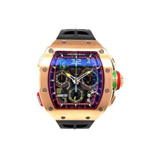 Designer de luxe Richaer Mileres Montre mécanique automatique Montre-bracelet Automatique Chordal Timing Codewatch All Rose Rm65-01 XB5LM