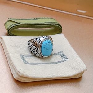 Ontwerper Luxe ring sieraden woede bossen Men vrouwen brief ringen zilveren gouden edelsteen agaat ring met doos 2 -stijl ringen