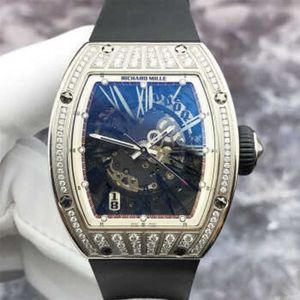 Designer luxe Richrd Mileres automatisch Tourbillon mechanisch polshorloge Zwitserse horloges Rm023 heren uitgeholde wijzerplaat 18k originele diamant XWSL1