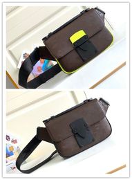 Designer Luxe S Lock Sling Bag Neon M45864 Tas Bruine Schouder Crossbody Tas 7A Beste kwaliteit