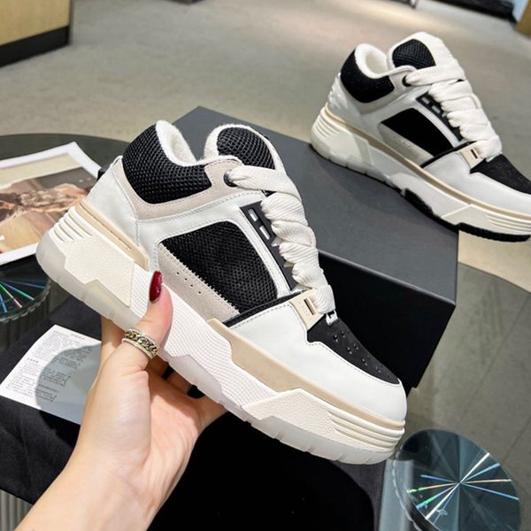 Chaussures de luxe designer MA-2 Sneakers Chunky Platform Trainers Men Femmes Nubuck Mesh en cuir lacet-up 36-45