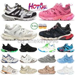 luxe designerschoenen Tracks 3 Casual Triple 3.0 Platform Sneakers Zwart Wit Groen Roze Donkerblauw Koel Grijs Cement Beige Regenboog Schaduw