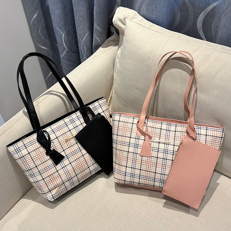 Designer Luxury Shopping Bag 2pcs / Set Women's Handbag med plånbok Högkvalitativ läder Fashion New Bags Women's Handbags 40995