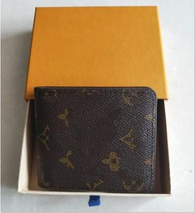 Designer luxe korte portefeuilles merk Leather Men cool Portemonnee voor dames Heren Portemonnee Clutch Bags met doos