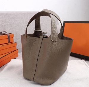 Designer-Luxus-Schultertaschen, Geldbörsen, Beuteltaschen, Damen-Einkaufshandtaschen, hohe Qualität, mit Schloss, Picotin-Gemüsekorb, echtes Leder