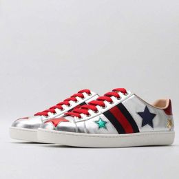 Designer Luxury Sneakers Plateforme Low Men Femmes Chaussures Trainers décontractés Tiger Broidered Ace Ace White Green Red Stripes Walking J4nc #