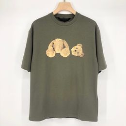 Diseñador de lujo Moda de verano Moda High Street Camiseta de algodón Sudadera Camiseta Transpirable Hombres y mujeres estampados estampados casual camiseta de manga corta