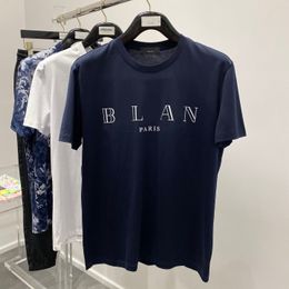 Diseñador Lujo Moda de verano Moda High Street Camiseta de algodón Sudadera Camiseta Jersey Camiseta Transpirable Hombres y mujeres Monograma Imprimir
