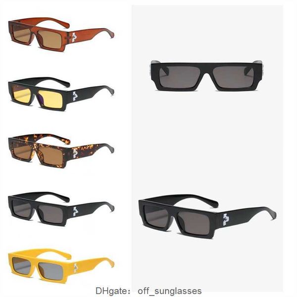 Lunettes de soleil de luxe de concepteur pour hommes et femmes offs style lunettes de mode classique plaque épaisse noir blanc cadre carré lunettes homme lunettes 2ZXE