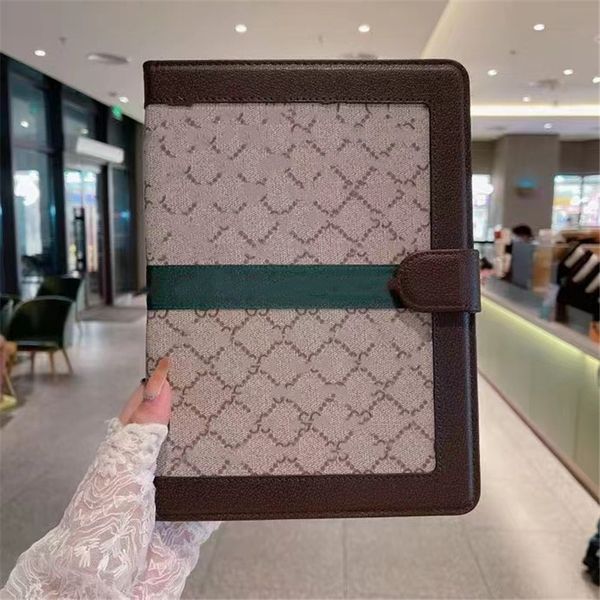 Funda de cuero para tableta de lujo de diseñador para Apple iPad Pro 11 Pro 12.9 pulgadas Air10.5 10.9 Mini 6 5 4 3 2 1 10.2 pulgadas iPad 10 9 8 7 6 5 Cubierta de protección completa a prueba de golpes