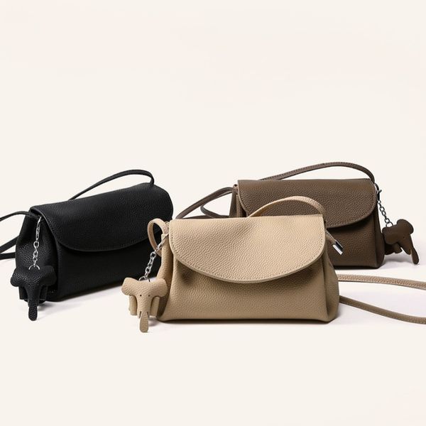 Sac fourre-tout de luxe de créateur sac à corps cross pour le sac féminin 2024 Nouveau petit sac en cuir souple en cuir exquis en cuir exquis haut de gamme tendance pour femmes