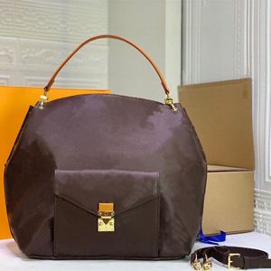 Designer Luxury Tote Tassen Metis Hobo Bag Interieur Zipper Flap Pocket M40781 met verstelbare riemen schouders voor vrouwen grote capaciteit boodschappentas