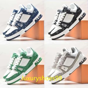 Designer Luxe V Vrijetijdsschoenen voor heren Mode Leren damesschoenen vintage trainer Sneakers B22 Witte en zwarte suède heren- en damesschoenen Trainerschoenen