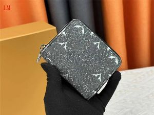 Designer Luxury portefeuilles zippy portefeuilles courts de la carte denim Purse porte-monnaie portet