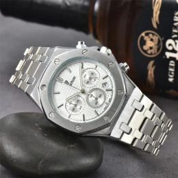 Designer Luxury Watch High Quality Top Brand AP Mens Watch en acier inoxydable Calendrier Sapphire Automatique Mouvement Mouvement Multifonction Chronograph Man Watches P6