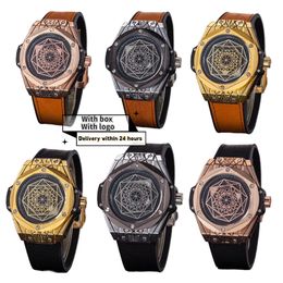 Designer luxe horloge horloges van hoge kwaliteit originele versie, herenautomatisch horloge met riem, zomerzwemmende waterdicht horloge met patroon, nieuw product met label