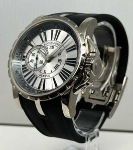 Designer luxe horloges voor heren Mechanische automatische Roge Dubui 18K Excalibur 45 mm Auto Witgoud ex 45