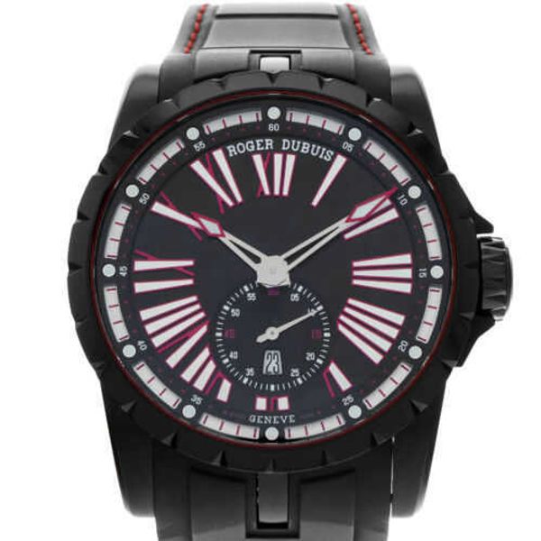 Designer Luxury Montres pour hommes mécaniques automatiques ROGE DUBUI EXCALIBUR RDDBEX0567 Black Roman DLC PVD Titanium