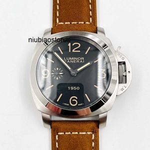 Designer luxe horloges horloges voor herenmechanische automatische saffierspiegel 44 mm 13 mm koeienhide horlogeband sport polshorloges ftqq