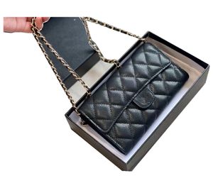 Designer Luxury Women Bag Nieuwe schoudertas Retro geïmporteerde schapenvachtketen Crossbody tas 2022 Trend Caviar Patroon