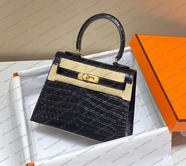 Diseñador de lujo para mujer Mini bolso original de cuero de becerro genuino Patrón de piedra Bolso hecho a mano Bolso de noche Bolso cruzado con caja naranja 10A Calidad superior