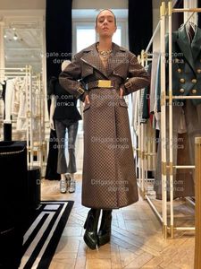 Trench-coat de luxe pour femmes, vestes amples avec ceinture, manteau décontracté long