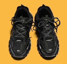 Diseñador de lujo para mujer para hombre zapato casual pista 3.0 LED zapatilla de deporte iluminada Gomma entrenador de cuero Nylon impreso plataforma zapatillas de deporte hombres entrenadores ligeros zapatos de moda 35665