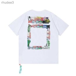 Designer Luxurys Offes Vêtements Hommes et Femmes Tees en vrac Tops Homme Casual Street Graffiti Shirt Sweatshirtoff T-shirts Offs Blanc Européen G4 ZRDW