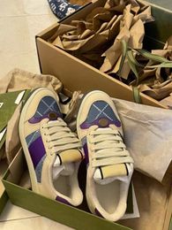 Designer Luxurys Running Shoes For Men Dames Screener Denim Green Classic Pink Dark Blue Deep Purple Mens Sports Sneakers Trainers Casual Fringe Shoes Maat 36-45