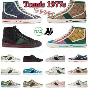 Designer luxe schoenen slip op tennis 1977 canvas casual print heren slip-on jacquard denim vintage trainers dames Italië vrouw heren 35-40