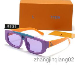 Designer Lvse Lunettes de soleil Cycle Luxe Mode Sports Polariser Sunglass Hommes Femme Nouveau Vintage Conduite Beach Party Voyage Violet Orange Goggle Lunettes de soleil carrées