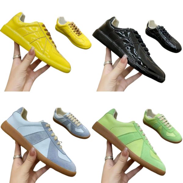 Diseñador Maison Margie zapato para mujer Zapato para hombre Maison Margie Zapatillas de deporte Zapatos con cordones de verano Cueros blancos clásicos Moda unisex Parejas Estilo vegetariano