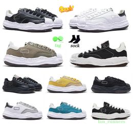 Ontwerper Maison Mihara Yasuhiro Mmy Oplossende casual schoenen OG canvas Low Cut Mens Platform Dames wit zwart grijs miharayasuhiro teen cap sneakers