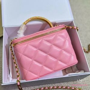 Designer Make -uptas Box CC Toes Snapshot Handtas de TOTE BAG SCHOUD CROSBODY BODILITY TAG Women Fashion Mini Sling Cosmetic Bag Case Quilted Handhal