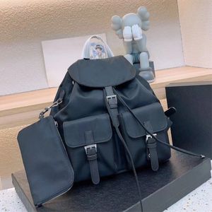 Mujer Mochila para hombre Mochilas de diseñador Mochila de lujo Monedero Mochilas escolares de nailon de 2 piezas Mochila de moda Bolsas de viaje TOP mediano