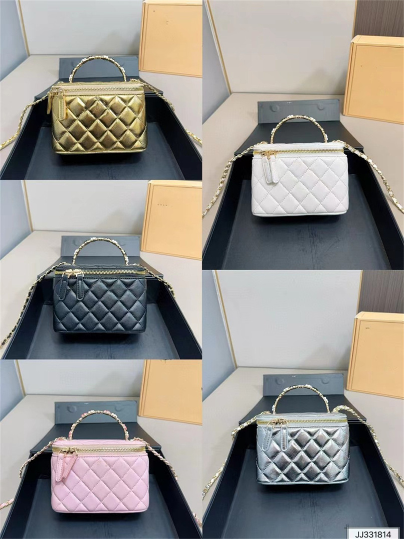 Tasarımcı Makyaj Çantası Kadınlar Crossbody Bag Lüks Çantası Yeni Moda Yüksek Güzellik Kutusu Çantaları Çanta Çantaları Çapraz Omuz Çantaları Çanta Zinciri