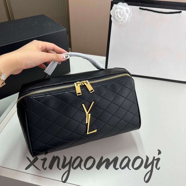 Diseñador Bolsas de maquillaje Bolsa de artículos de tocador Estuches de cosméticos de cuero dorado Mujeres Bolsa de maquillaje de lujo Bolsa de lavado para hombres Bolsas de viaje para mujeres Monedero Bolsas de embrague Maquillaje 2024new